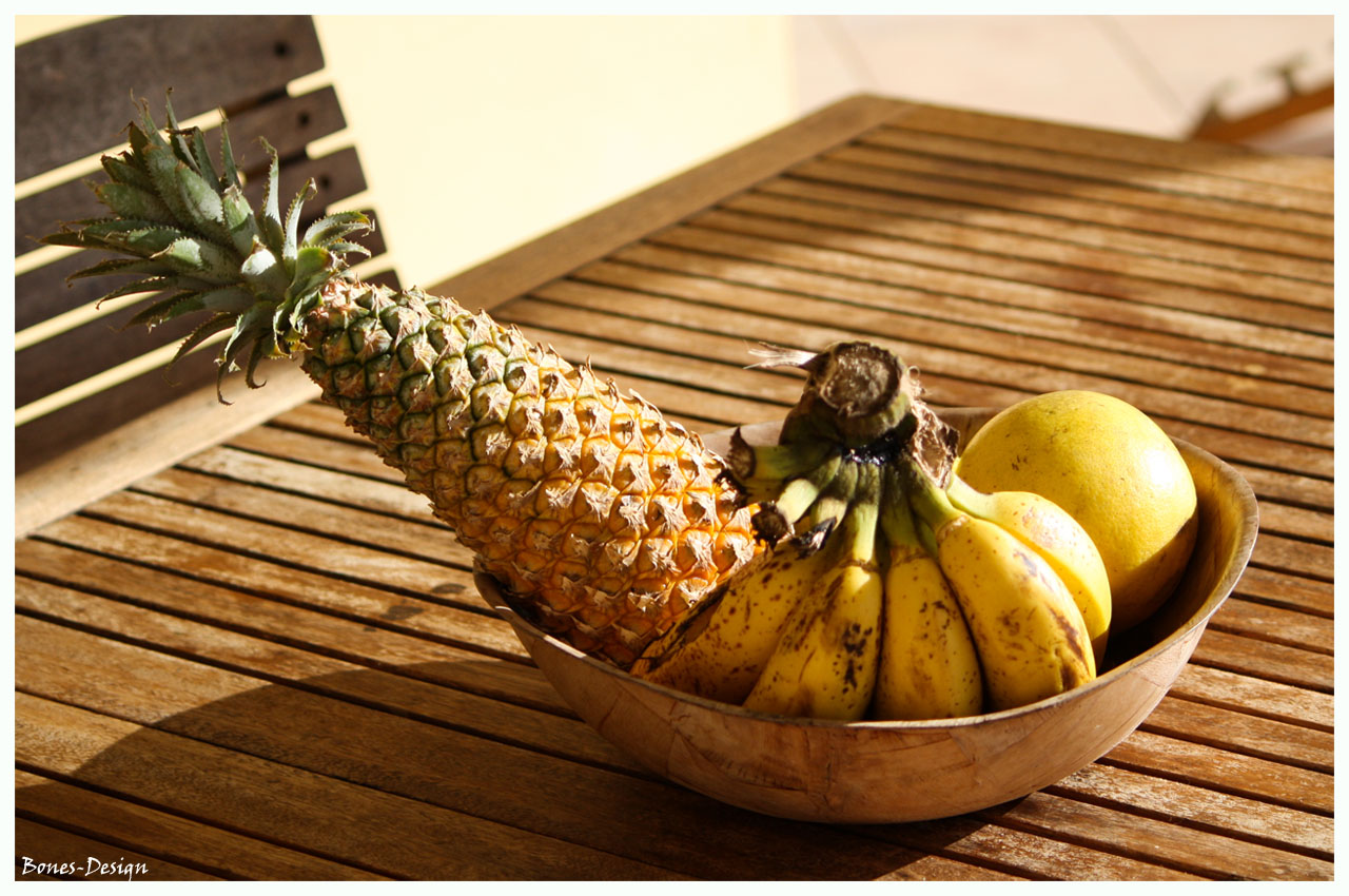 Gwada 1-3 fruits ananas bananes